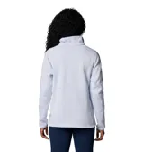 Campera polar Columbia Sweater Weather, color gris jaspeado, con cierre frontal completo, cuello alto y bolsillos laterales con cierre.