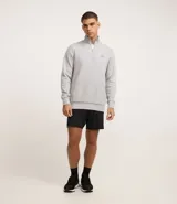 Buzo deportivo verde agua para hombre, confeccionado en algodón y poliéster. Cuenta con cuello alto con cremallera, manga larga con ajustes, bolsillo canguro y doble tejido interno.