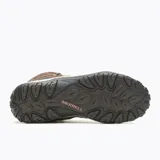 Botas de trekking Merrell Crosslander 3 Mid WP para mujer, color marrón con detalles en negro y rosa. Fabricadas con membrana impermeable y transpirable, capellada de malla, puntera reforzada, plantilla de espuma EVA reciclada y suela de goma adherente.