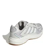 Championes Adidas Eclyptix 2000, color gris con detalles en blanco y violeta lavanda.