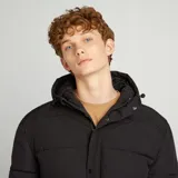 Campera larga impermeable negro