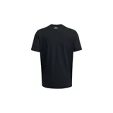 Remera gris de Under Armour con logo vintage en azul y negro.