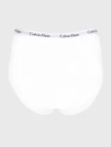 Bombacha blanca de talle alto Calvin Klein, confeccionada en algodón elástico con cintura elástica distintiva con logo de la marca.
