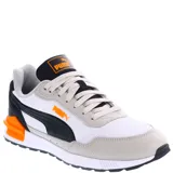 Championes Puma Graviton Mega de hombre, color blanco, gris, negro y naranja.