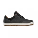 Championes Etnies Marana negros con detalles en marrón y suela blanca.