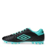 Championes de fútbol de hombre en color blanco y detalles en azul, diseño optimizado para rendimiento en el campo.