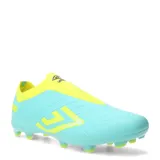 Championes de fútbol Umbro Victory HG, color celeste y amarillo, sin cordones.