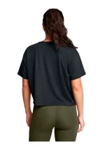 Remera deportiva Under Armour Motion SS, color negro, de corte holgado y tejido ligero que absorbe el sudor.