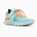 Championes deportivos Merrell Embark Lace, color celeste con detalles en naranja y suela Vibram EcoStep.