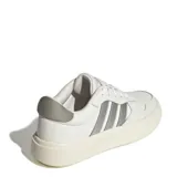 Championes Adidas Lite Court color blanco con detalles en gris y rosa.