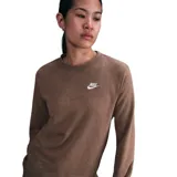 Abrigo Nike Sportswear Club Fleece color chocolate.