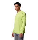 Remera de pesca Columbia PFG Solar Stream color verde lima, de manga larga con protección solar UPF 50 y tecnología Omni-Wick de secado rápido.