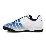 Championes de fútbol para hombre Dalponte Tf Society Valencia, color blanco con detalles en azul.