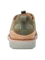 Zapato híbrido de hombre color marrón, con capellada de tejido ligero y detalles en cuero. Suela con tecnología Honey Foam.