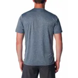 Remera deportiva Columbia Hike Crew color borgoña, de corte clásico y manga corta, con logo estampado en el pecho. Confeccionada en poliéster con tecnología Omni-Wick para absorción de la humedad y control de olores.