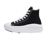 Championes Converse Chuck Taylor All Star Move Hi Top de lona negra con plataforma blanca.