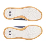 Championes Under Armour Charged Aurora para mujer, color negro con detalles en gris y suela blanca.