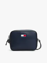 Bandolera azul marino con logo de Tommy Jeans en el frente.