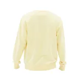 Buzo amarillo de algodón con cuello redondo y logo de New Balance bordado en el pecho.