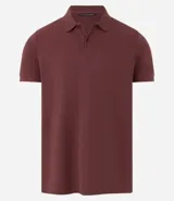 Remera polo de hombre, corte slim, color gris claro, confeccionada en tejido de media malla acanalada de algodón.