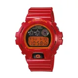 Reloj Casio G-Shock DW6900CB-4DS en resina roja con esfera de 53mm.