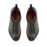 Zapatillas de senderismo Merrell Intercept, color verde oliva con detalles en negro.