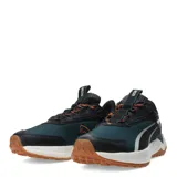 Championes Puma Extend Lite Trail, color negro con detalles en verde y naranja.