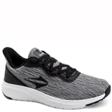 Zapatillas de running en color negro y blanco, con diseño ligero y suela cómoda.