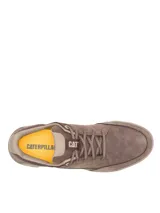 Zapatilla urbana Caterpillar modelo Hex Lite Cruise, color marrón oscuro, con capellada de cuero y textil, forro reciclado y suela ligera de EVA.