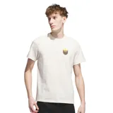 Remera color crema con logo Adidas Skate en el pecho.