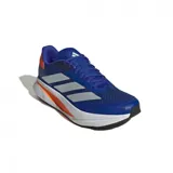 Championes Adidas Duramo Sl2 color azul con detalles en plateado y naranja, ideales para running.