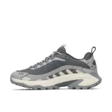 Zapatillas Merrell Moab Speed 2 Sport color gris con detalles en blanco.