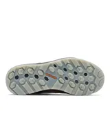 Bota de trekking de cuero color marrón, con tecnología Omni-Tech impermeable y transpirable, entresuela TechLite para amortiguación y suela Adapt Trax para tracción.