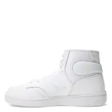 Championes de caña alta New Balance 480, color blanco, confeccionados en cuero y material sintético, con logo "N" en los laterales y suela de goma.