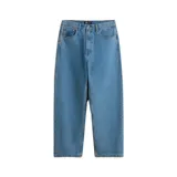 Pantalón baggy de mezclilla celeste, con diseño clásico y corte relajado.