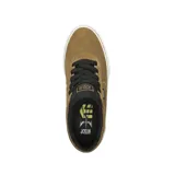 Championes de skate Etnies Joslin Vulc, color negro con suela marrón. Presentan logo de la marca en el lateral y lengüeta.