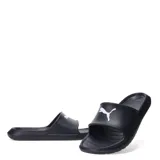 Sandalias Puma Divecat V2 Lite Cat, color azul con logo blanco.