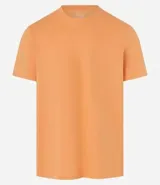 Remera de hombre color verde grisáceo, de manga corta y cuello redondo, confeccionada en algodón peruano.