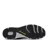 Championes de senderismo Columbia Konos TRS para hombre, color negro con detalles en naranja.