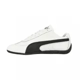 Zapatillas Puma Speedcat LTH blancas con detalles plateados.