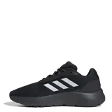 Championes Adidas Cloudfoam Move negros con detalles plateados, capellada de malla y suela de goma.