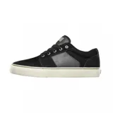 Championes Etnies Barge LS negros con detalles en marrón y suela blanca.