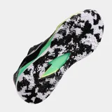 Championes Joma modelo Tspin W2501OM para pádel, color negro con detalles en blanco, verde menta y amarillo pálido. Presentan un diseño con refuerzos en la puntera y el talón, sistema de ventilación y logo Joma Padel en el lateral.