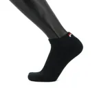 Medias cortas negras de algodón con logo de Fila en el tobillo.