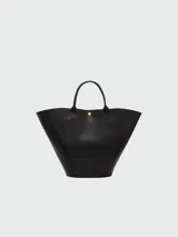 Bolso tipo shopper Longchamp modelo Épure XL, color marrón cuero, con doble asa corta y cierre a presión.