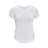 Remera deportiva Under Armour Streaker de mujer, color azul con logo en el ruedo.