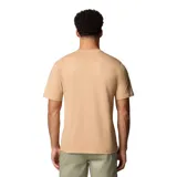 Remera de hombre Columbia de manga corta, color negro, con logo de la marca estampado en el pecho y en la manga.