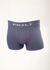 Boxer rojo de microfibra sin costuras, con cintura elástica con el logo de la marca en gris.