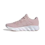 Championes Adidas Switch Move color rosa claro con las tres tiras características de la marca en rosa brillante.