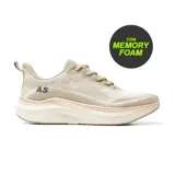 Championes deportivos American Sport modelo Blake Lady, color beige con detalles en rosa y suela blanca. Con tecnología memory foam.
